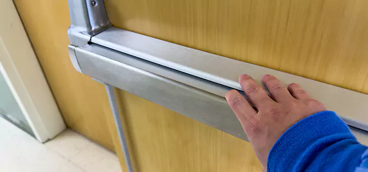 Installing a Push Bar on a Door Staunton
